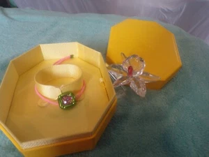 NUEVO EN CAJA Pulsera Swarovski DULCIS Corte Cojín Verde #5613643 Amarillo Bx SwarRedTb - Imagen 1 de 10