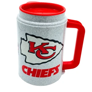 Taza de recarga de plástico vintage Whirley de fútbol americano de los Kansas City Chiefs de la NFL Estados Unidos G1 - Imagen 1 de 14