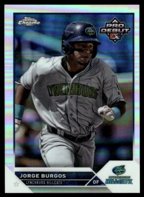 2023 Topps Pro Debut Chrome Jorge Burgos /99 Lynchburg Hillcats #PDC-61 - Image 1 of 2