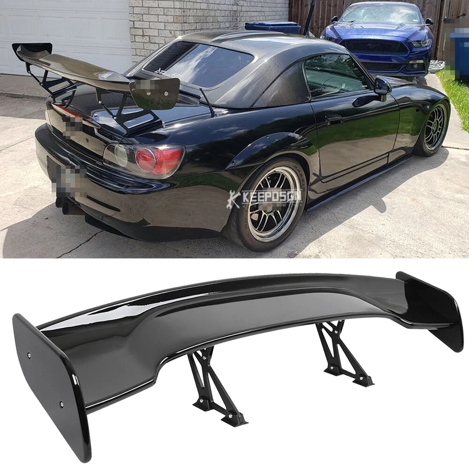 Spoiler traseiro preto brilhante 57" GT asa do porta-malas de corrida para Honda S2000 AP1 AP2 99-09 - Imagem 1 de 4