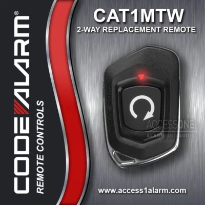 NEW Code Alarm CAT1MTW  2-Way 1-Button LED Remote Control H50TR71 - Image 1 of 3