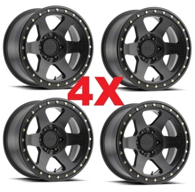 18 METHOD MR310 CON 6 BLACK WHEELS RIMS MR31089060518 FITS TACOMA 4RUNNER TRD - Image 1 of 4