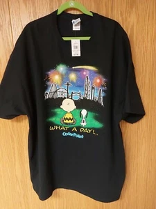 Cedar Point Men's 3XL Peanuts Charlie Brown Snoopy Cedarfair Black T-shirt  NEW - Picture 1 of 5