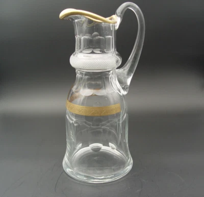 Bohemia Bleikristall Krug "Jessie"   vergoldet geschliffen 1,5 L mit Henkel - Bild 1 von 4