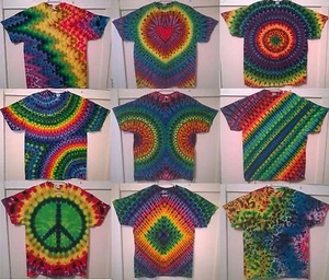 New Tie Dye XL Short Sleeve T-shirts 100% Cotton Gildan Grateful Dead - Picture 1 of 67