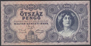Ungarn 500 Pengö 1945 UNC Pick 117a - Bild 1 von 2