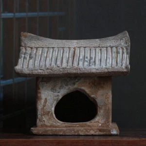 Modello casa ceramica argilla dinastia Han antica arte cinese cinese - Foto 1 di 4