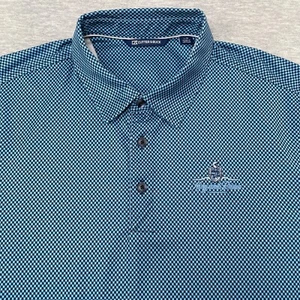 King And Prince Shirt Men L Blue Cutter Buck Golf Course Resort Performance - Picture 1 of 15
