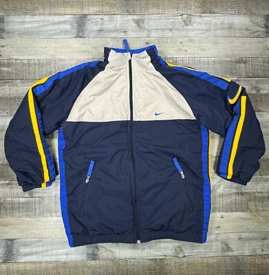 Chaqueta Nike Vintage Niños Extra Grande 18-20 Azul Reversible Juvenil Abrigo Swoosh Foto 1 de 4