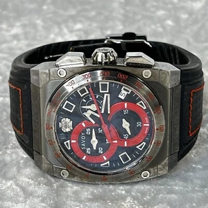 Savoy Icon Extreme Steel Chronograph Black Dial Mens Watch S1.71B7T.0206 - Picture 1 of 20