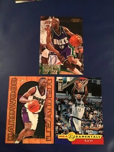 1995-1996-1997 UD Flair #15 #63 #180 GLENN ROBINSON Lot 3 Milwaukee Bucks - Picture 1 of 1