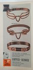 1957 Renoir California copper gaucho basket weave sprite fashion belt vintage ad