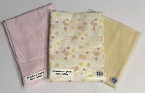 4 Yards Of Baby Rattle Pattern Fabric. 100% Cotton. (030525) - Picture 1 of 7