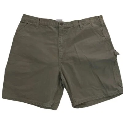 Pantalones Cortos Carpintero Carhartt Para Hombre Talla 42 Caqui Carga Duraderos Gruesos 100% Algodón Foto 1 de 4