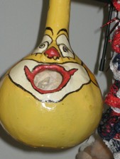 Yellow Clown Gourd Bird house has not been put outside yet