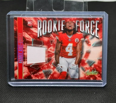 2023 Panini Absolute Rookie Force /99 Patch - Rashee Rice RC - Chiefs - Image 1 of 4