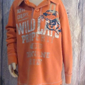 Genuine Kids Orange Long Sleeve Polo with Wildcats Design - Picture 1 of 7