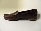 New Mens Dockers Dark Brown Leather Upper Soft Penny Loafers Size 13M