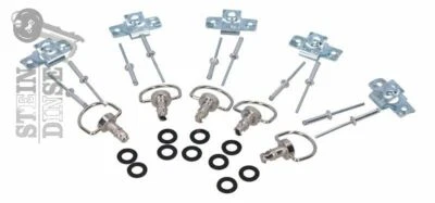 SD-Tec Schnellverschluss Motorrad Verkleidung, 5er Set, 14mm, mit Nietplatte - Bild 1 von 4