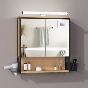 Badzimmer Spiegelschrank mit Beleuchtung Badezimmerschrank mit Spiegel hängend - Bild 1 von 12