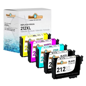 Cartuchos de tinta T212XL para Epson serie T212XL 212XL WorkForce WF-2830 WF-2850 - Imagen 1 de 10