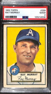 1952 TOPPS #299 Ray Murray PSA 2 Good 125214538  - Image 1 of 3