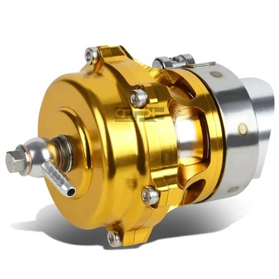 ALTA PRESIÓN 360 VENTILACIÓN ALUMINIO TURBO VÁLVULA DE SOPLADO BOV 50MM BANDA V PSI DORADO Foto 1 de 4