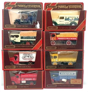 Matchbox Models Of Yesteryear TVSET9 - Collection Of 8 Assorted Vans & Trucks - Picture 1 of 6