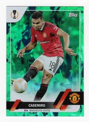 2022-23 Topps UEFA Club Competitions Green Inferno Foil SN 064/125 Casemiro #64 - Image 1 of 2