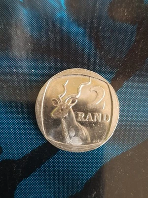 Münze  Südafrika   Springbock 2 Rand Jahr 2002 - Bild 1 von 4