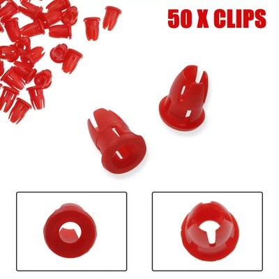 50 Piezas Clips Moldura Rojo para Mercedes-Benz R107 W108 W109 W111 W124 W123 R129 Foto 1 de 4