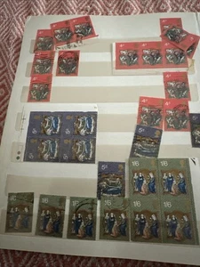 STAMPS - GB PRE DECIMAL - COMMEMS MINT & USED - UNTIDY LOT IN ALBUM /STOCK BOOK - Picture 1 of 22