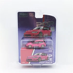 Pop Race 1:64 Pandem Civic EG6 Mk5 Rocket Bunny Pink Diecast Model Car - Picture 1 of 1