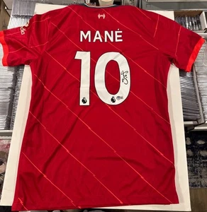 Sadio Mane Signed Nike Liverpool FC Jersey Beckett COA - Imagen 1 de 5
