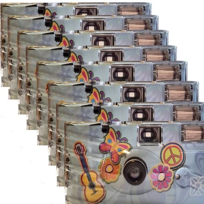 TOP SHOT 8x Einwegkamera "Flower Power" Hochzeit Party Geburtstag Verlobung