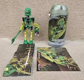LEGO Technic Bionicle 8535 Toa Mata Lewa 2001 with Manual and Canister