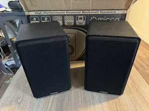 Altavoces de estantería con alimentación Micca PB42X, altavoces izquierdos de potencia de 30 vatios RMS solamente - Imagen 1 de 14