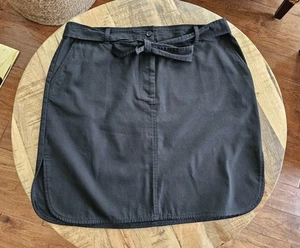 Talbots Tie Belt  Straight Stretch Skirt Size 18 Classic Preppy Everyday Pockets - Picture 1 of 7