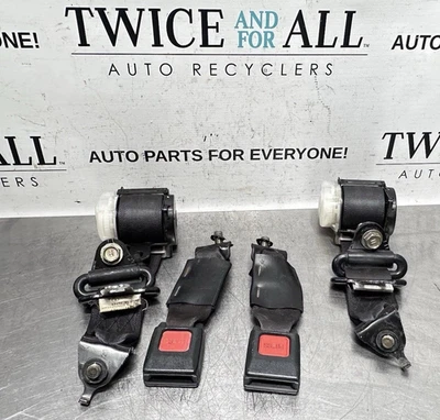 1994-2001 ACURA INTEGRA 2D CONJUNTO CINTURONES DE SEGURIDAD TRASEROS NEGRO IZQUIERDO DERECHO OEM Foto 1 de 4