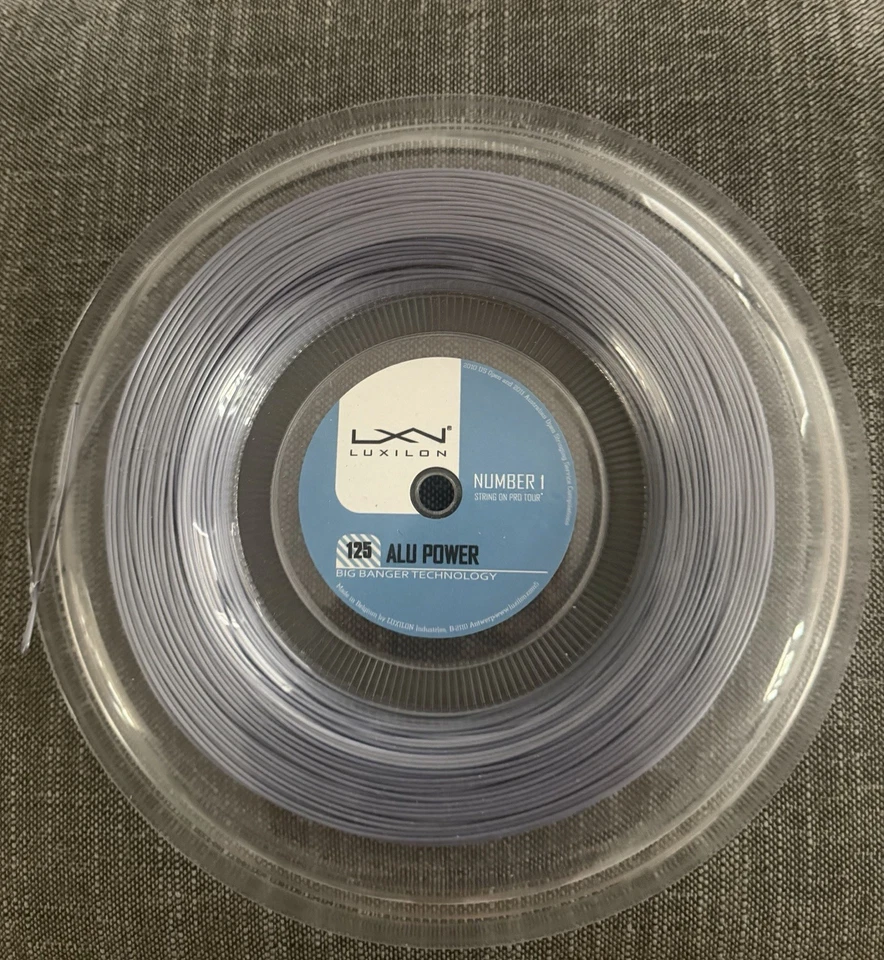 Cuerda de tenis Luxilon ALU POWER 125 (plateada) 200 m 660 ft carrete 16 L   Foto 1 de 1