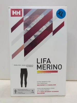 Pantalón Helly Hansen Hombre Lifa Mezcla Lana Merino Negro 48320 XL NUEVO CON ETIQUETAS Foto 1 de 4