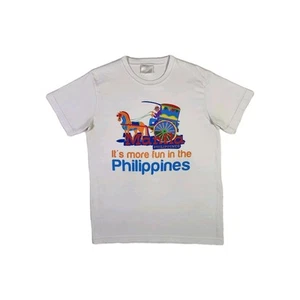 Filippine VINTAGE viaggio souvenir t-shirt uomo media bianca unisex maglietta girocollo - Foto 1 di 7