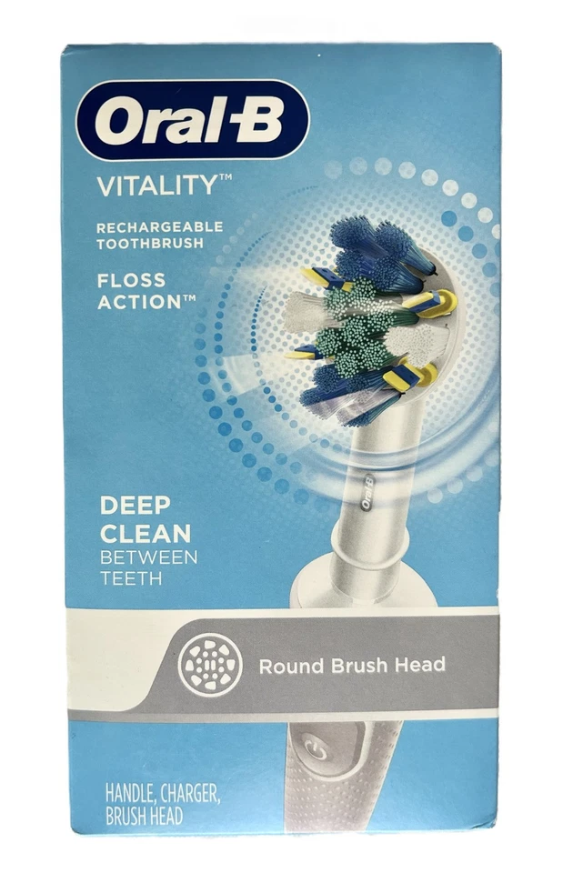 Cepillo de dientes recargable Oral-B Vitality Floss Action - blanco Foto 1 de 4