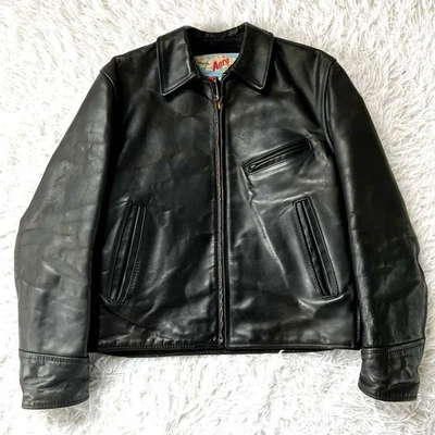 Chaqueta de cuero Aero negra para ciclista talla 38 M L Steerhide cremallera TALON Foto 1 de 4