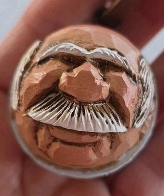 Ravenberg Folk Style Christmas golf  Ball Ornament Demdaco Funny Man 2010 - Image 1 of 4