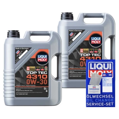 10L LIQUI MOLY Top Tec 4310 0W-30 Aceite Motor ACEA C2 FIAT 9.55535-GS1 B71 2312 - Imagen 1 de 4