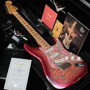 Fender CS  LTD 1968 Paisley Stratocaster Relic Aged Pink Paisley Outlet CZ576256 - Picture 1 of 14