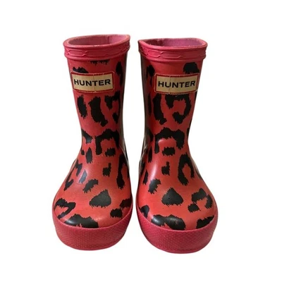 Hunter First Bota de Lluvia Impermeable Clásica en Rosa Arcade Talla 5/6 Foto 1 de 4