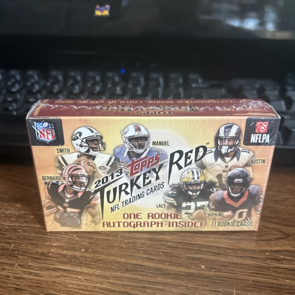 2013 Topps Turkey Red Football Sealed Box 1 Rookie Auto Per Box - Image 1 of 4