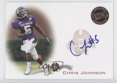 Press Pass Signings 2008 bronce Chris Johnson #PPS-CJ2 novato automático radiocontrol Foto 1 de 2